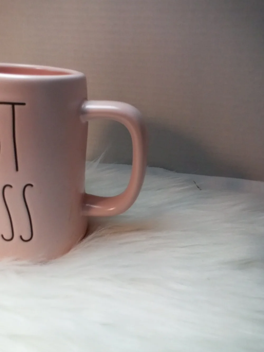 RAE DUNN "HOT MESS" PINK CERAMIC MUG - Picture 2 of 4
